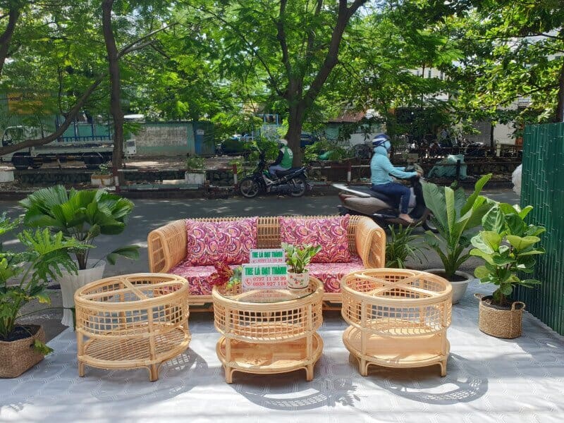 Bàn Ghế Mây Phòng Khách - BGMPK018